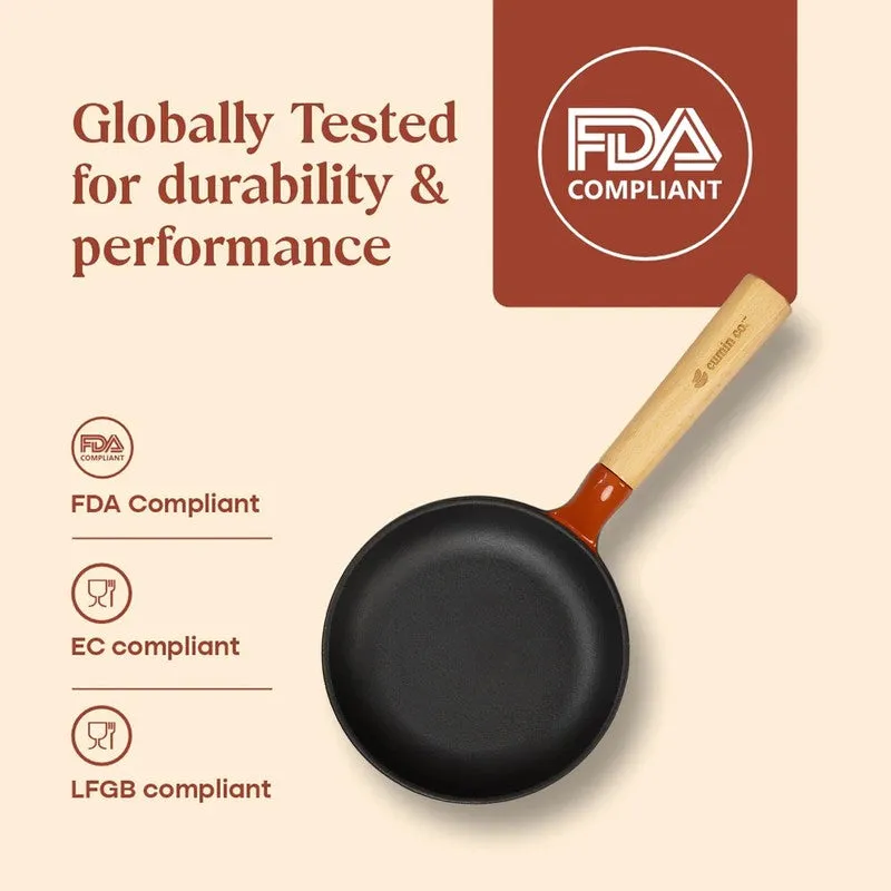 Cumin Co Enamel Cast Iron Frying Pan (Rust) - 750 mL media 11