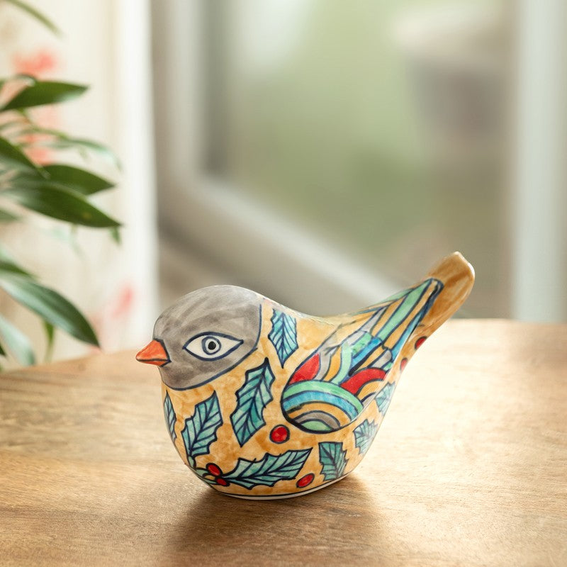 Chirpy Charm Ceramic Handpainted Showpiece