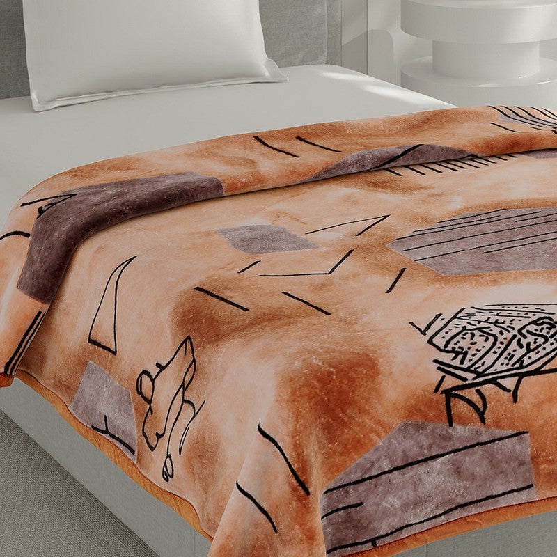 Monte Carlo Terracotta Dreamscape Blanket - 625 GSM media 4