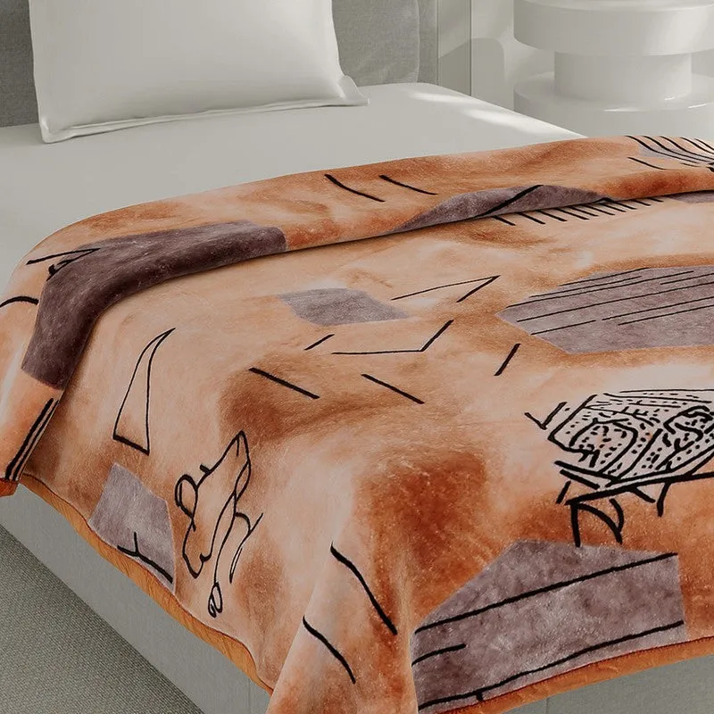 Monte Carlo Terracotta Dreamscape Blanket - 625 GSM media 4
