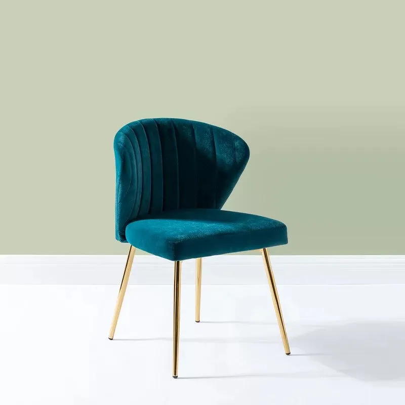 Cozyra Metal Accent Chair - Blue media 3