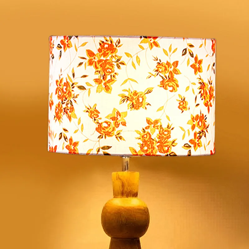 Angler Printed Wooden Table Lamp - Multicolor media 4