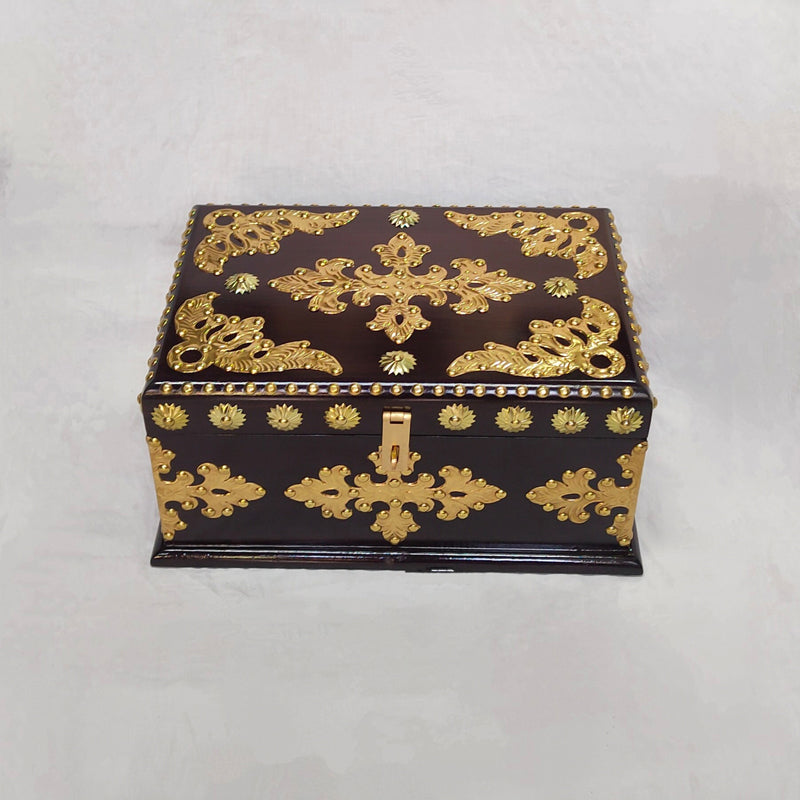 Trela Decorative Wood Jewel Box - Black media 3