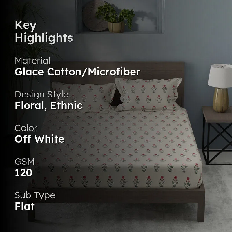 Floriva Single Microfiber Bedsheet - 120 GSM media 2
