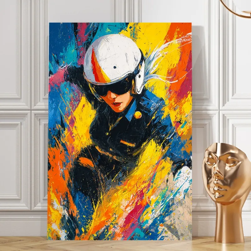 Velocity Burst Rider Canvas Wall Art media 8