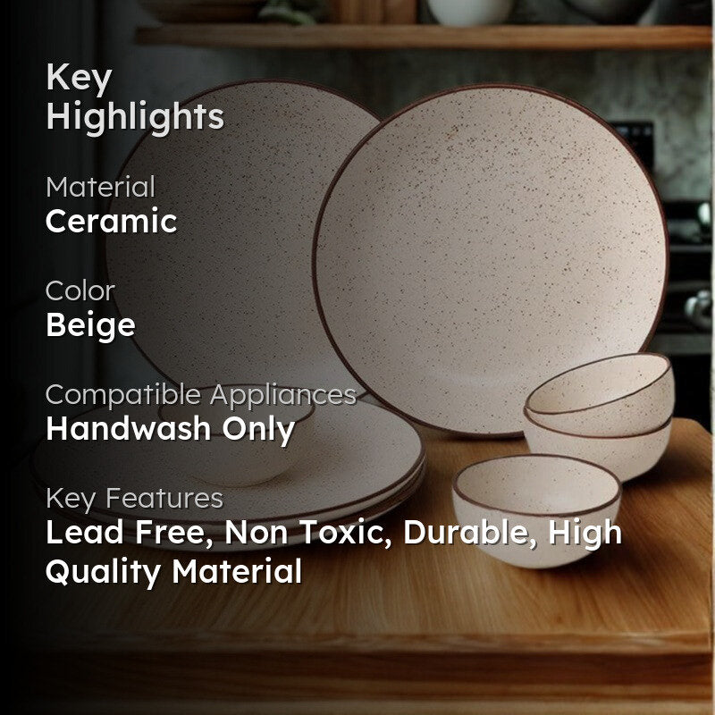 Solvra Teylo Veyra Dinner Set - 6 Piece Set media 2