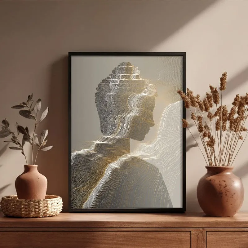 Ascending Buddha Of Inner Light With Black Frame media 6