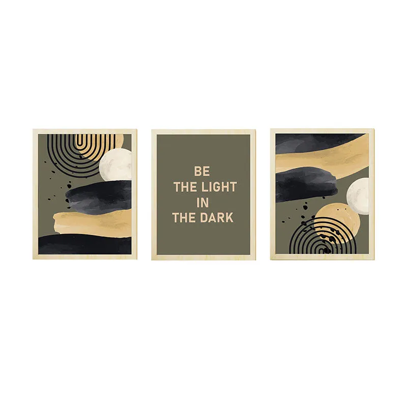 Be The Light Abtract Wall Art - Set Of Three media 6