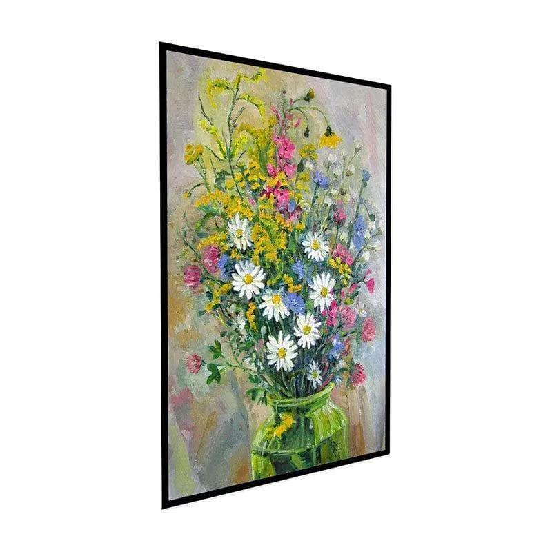 Candy Cell Abstract Canvas Wall Painting - Black Frame media 3