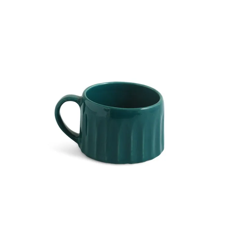Aqua Ceramic Coffee Mug (250 mL Each) - Set Of Four media 4