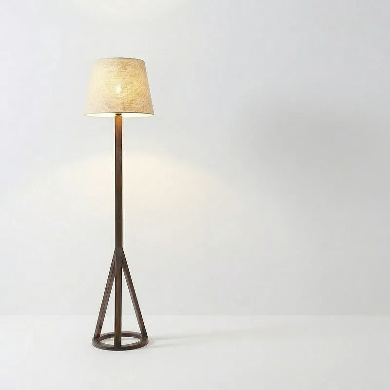 WarmHue Wooden Floor Lamp - Brown media 8