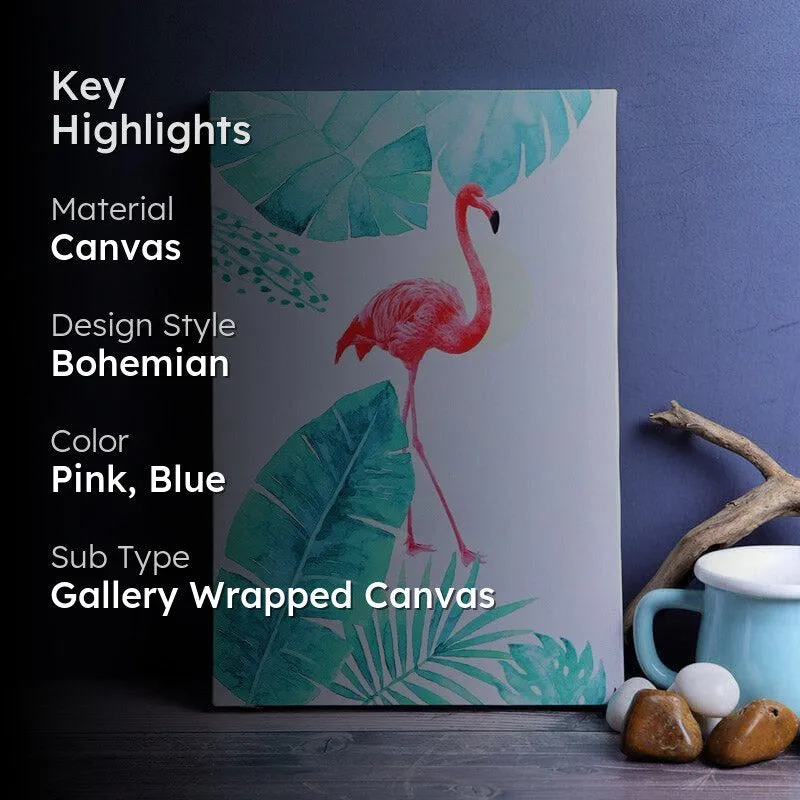 Flamingo Fuse Canvas Wall Art media 2