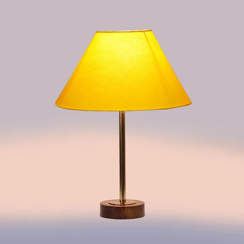 Cotin II Rodin Wooden Table Lamp - Yellow,Gold,Brown media 5