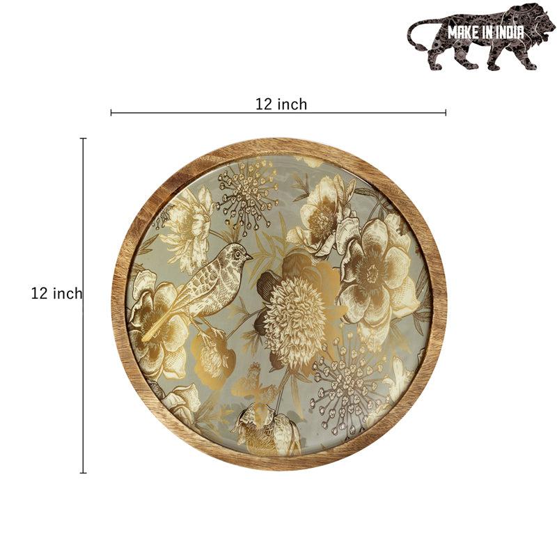 Golden Garden Round MDF Platter media 7