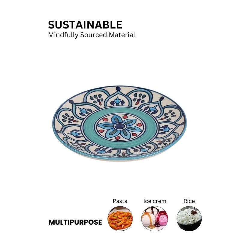 GoldenEdge Ceramic Serving Platters - Set Of Two media 4