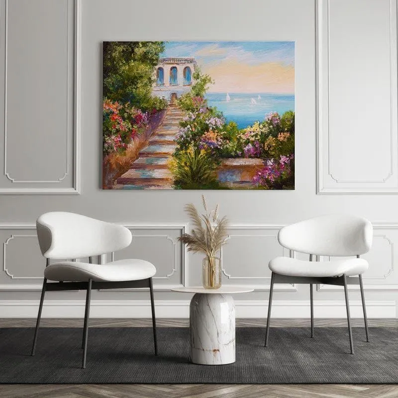 Summer Seascape Canvas Wall Painting - Gallery Wrap media 3