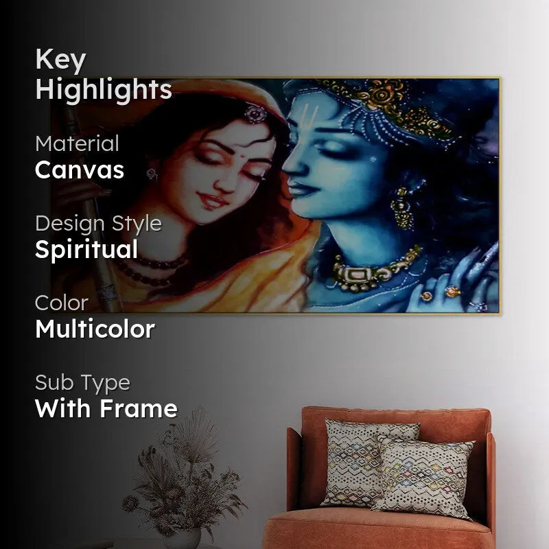 Krishna Meerabhai Charm Canvas Wall Painting media 2