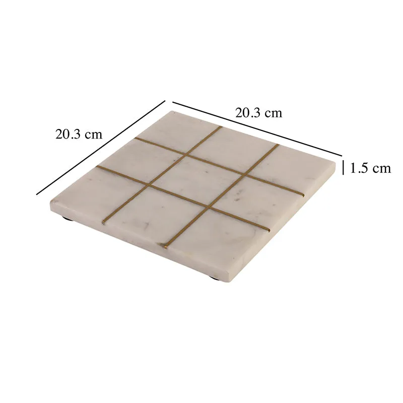 Mecca Grid Marble Platter media 7