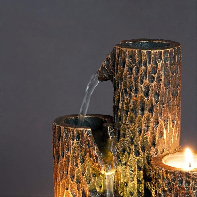 Timber Flow Table Top Fountain image 7