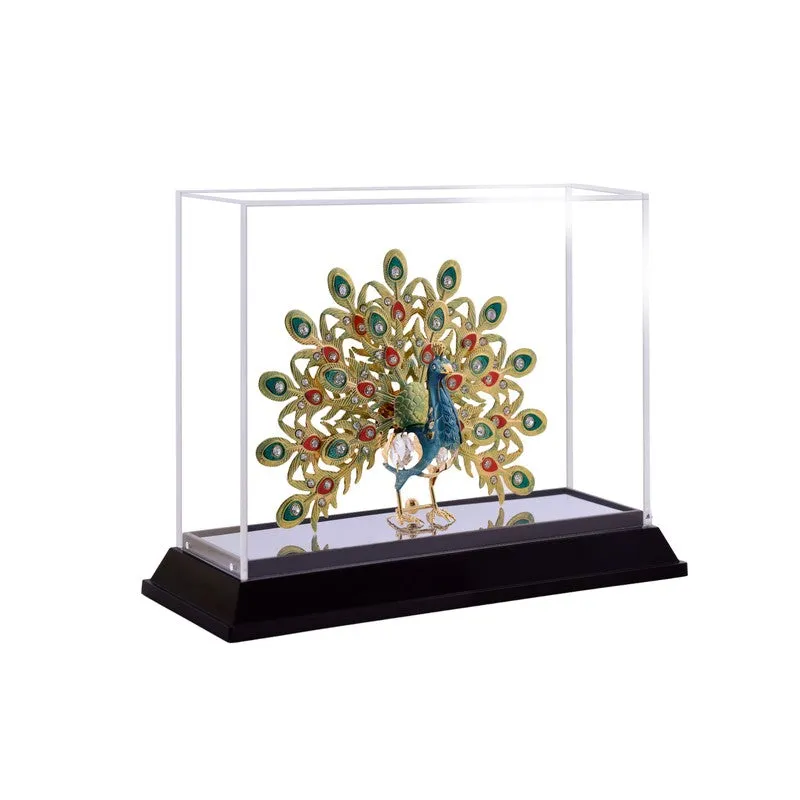 Regal Peacock 24K Gold Plated Mild Steel Showpiece media 4