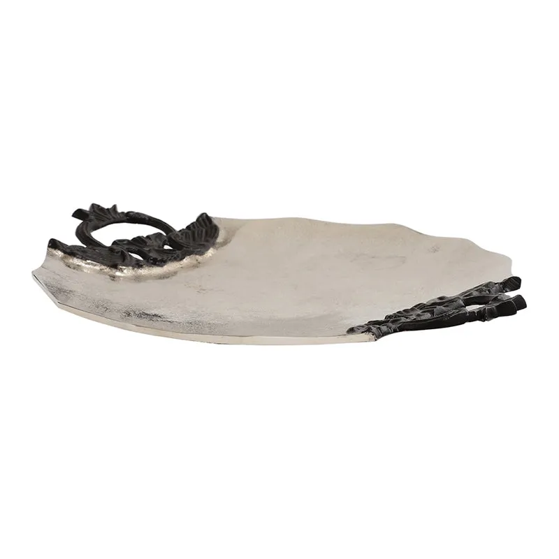 Ajira Round Aluminum Platter - Gold media 4