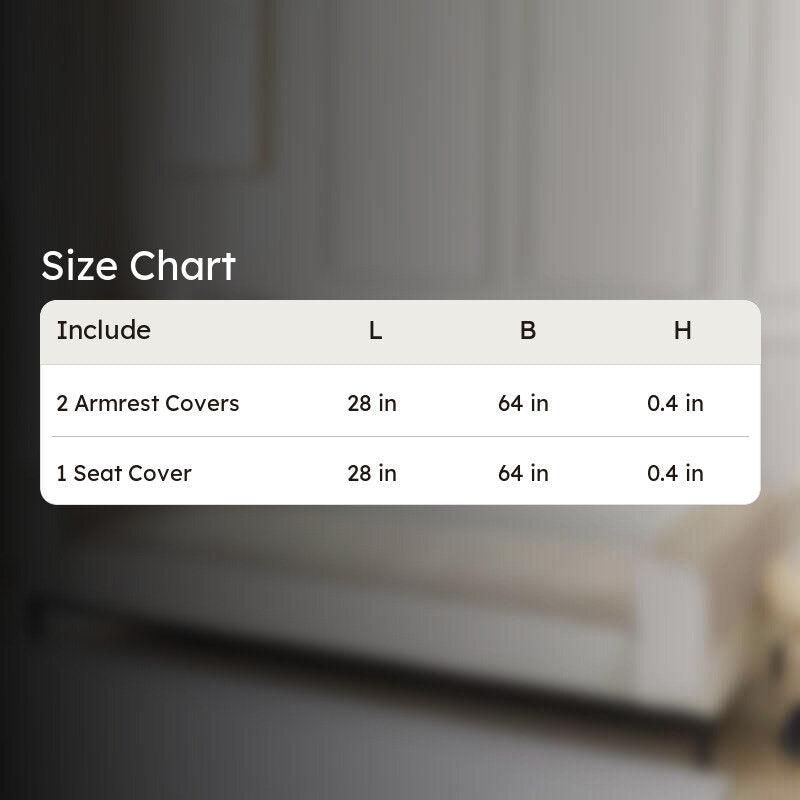 Melvian Sofa Cover (Beige) - Three Piece Set media 8