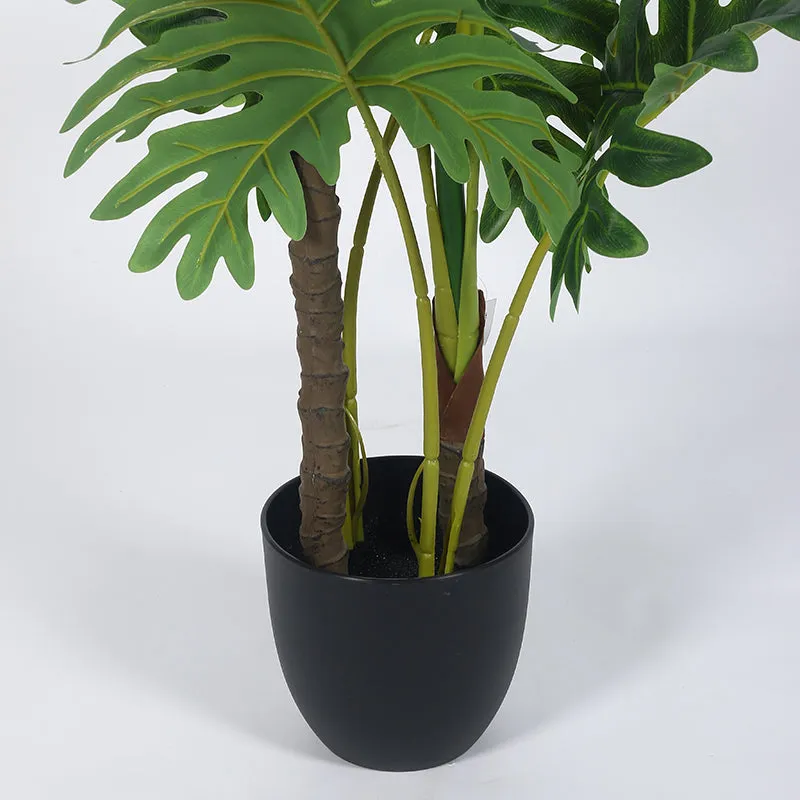 Botan Artificial Chestnut Plant With Black Plastic Pot - 4 Feet media 5