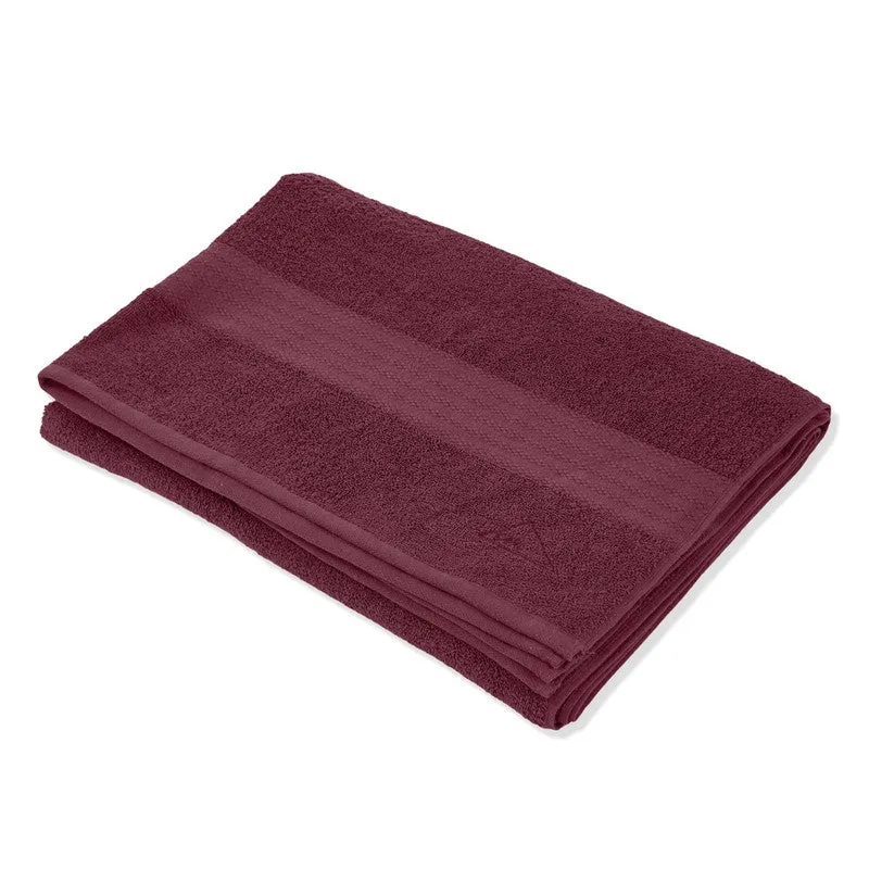 Monte Carlo Dry Nest Pure Cotton Bath Towel - Wine media 4
