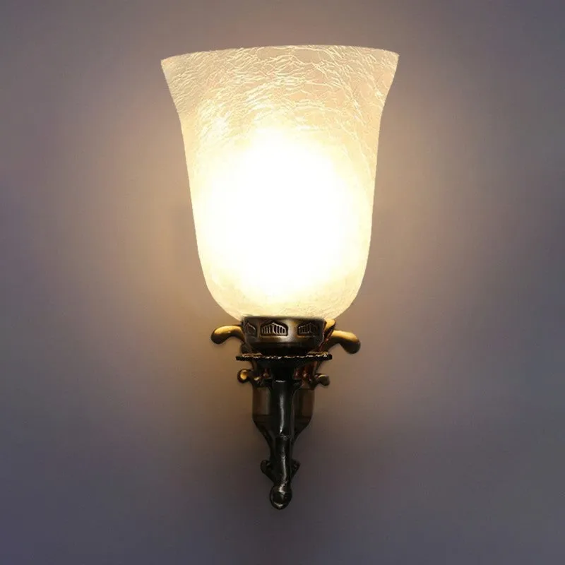 Crystal Bloom Gothic Crown Glass Wall Lamp media 4