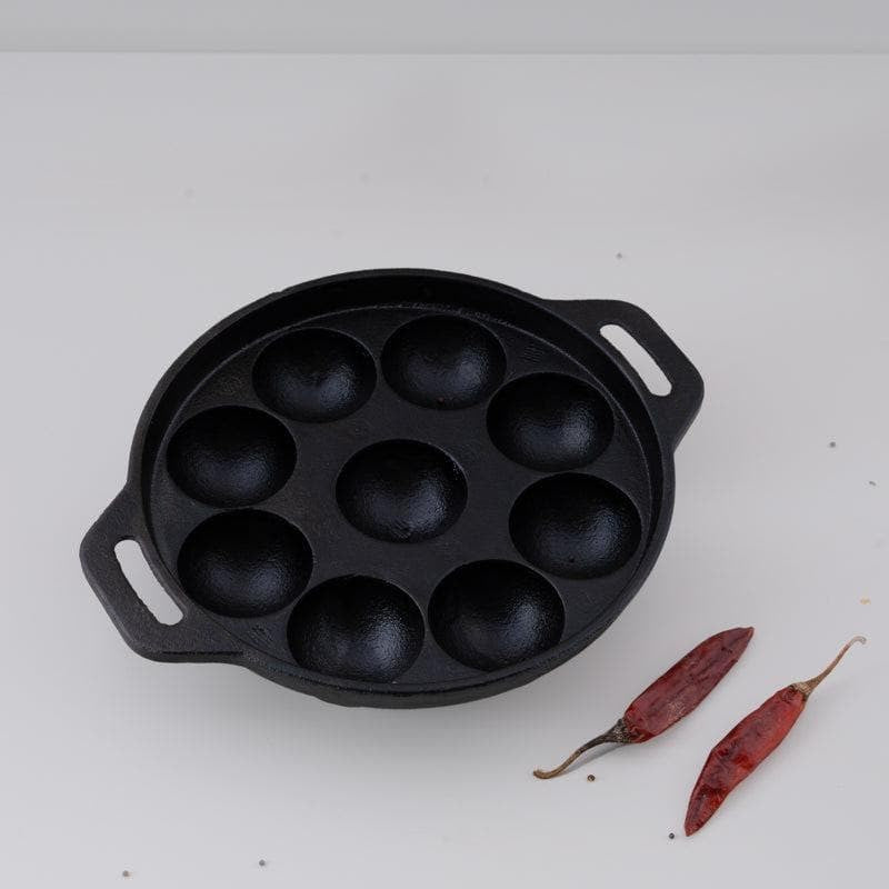 Raven Cast Iron Paniyaram Pan - 8 Inch image 4