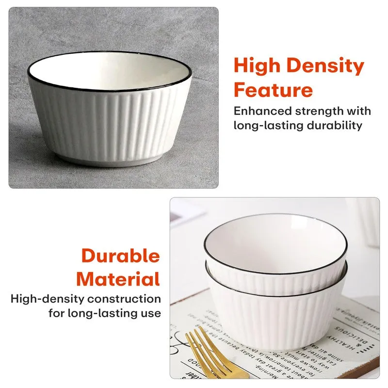 Rioware Grain Touch Ceramic Serving Bowls (700/350 mL Each) - Set of Five media 10