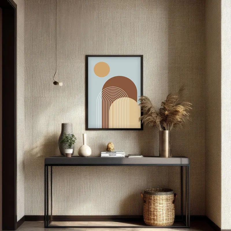 Rhythm Lines Canvas Wall Painting With Black Frame media 4
