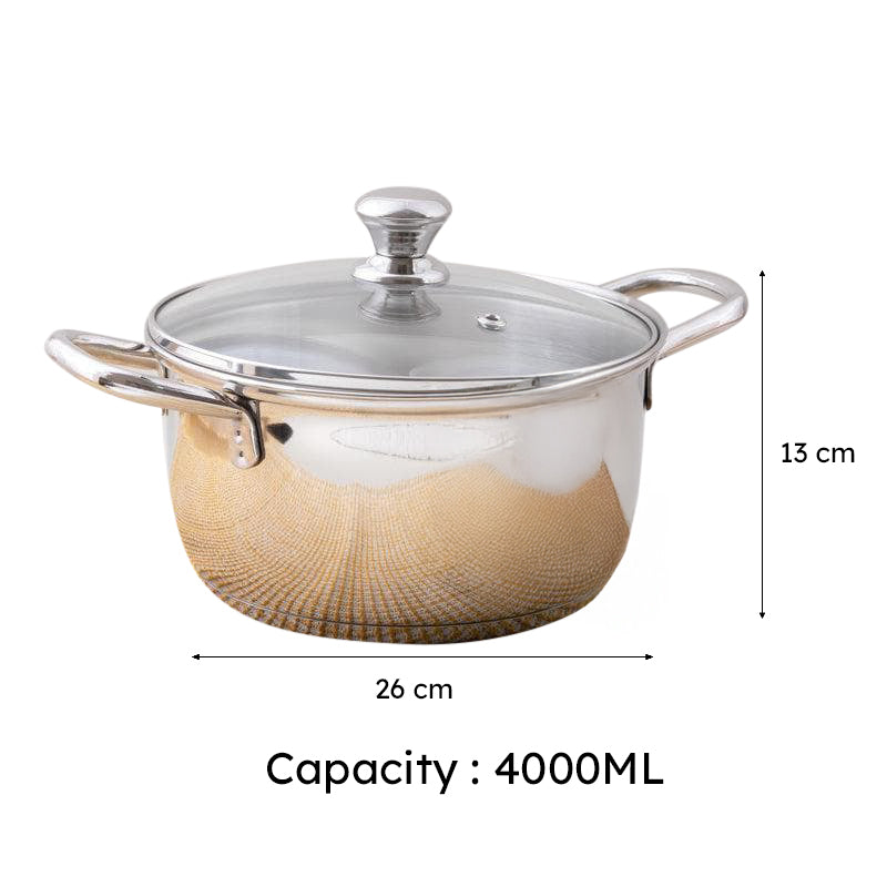 Edamame Cooking Pot With Lid - 4000 ML / 9 Inches media 6