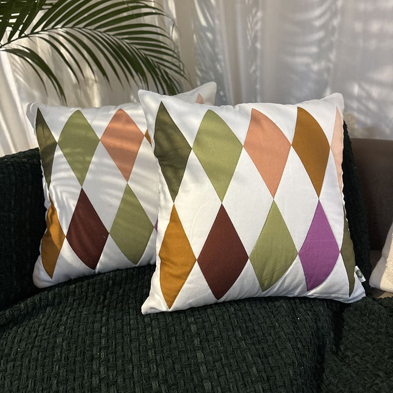 Argyle Cushion Cover - Set Of Two