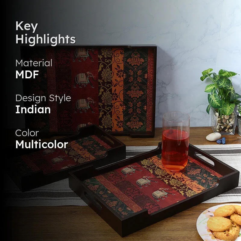 Saanj Serving Tray - Set Of Three media 2