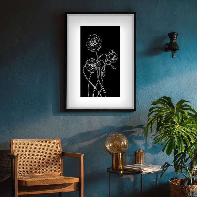 Dark Garden Canvas Wall Painting With Black Frame media 8