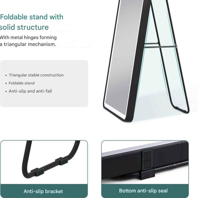 Lumina Arch Floor Mirror - Black media 6