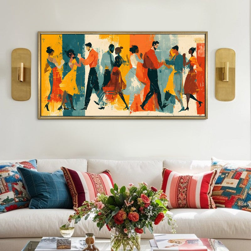 Dancera Canvas Wall Painting With Frame