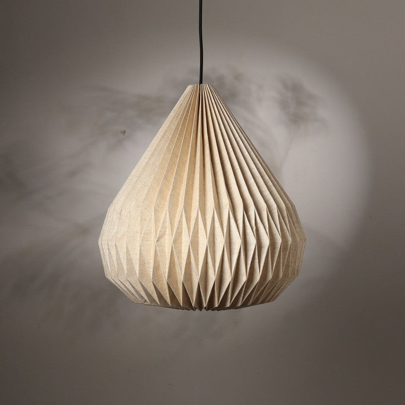 Fig Living Dome Pendant Fabric Ceiling Lamp - Ivory media 2