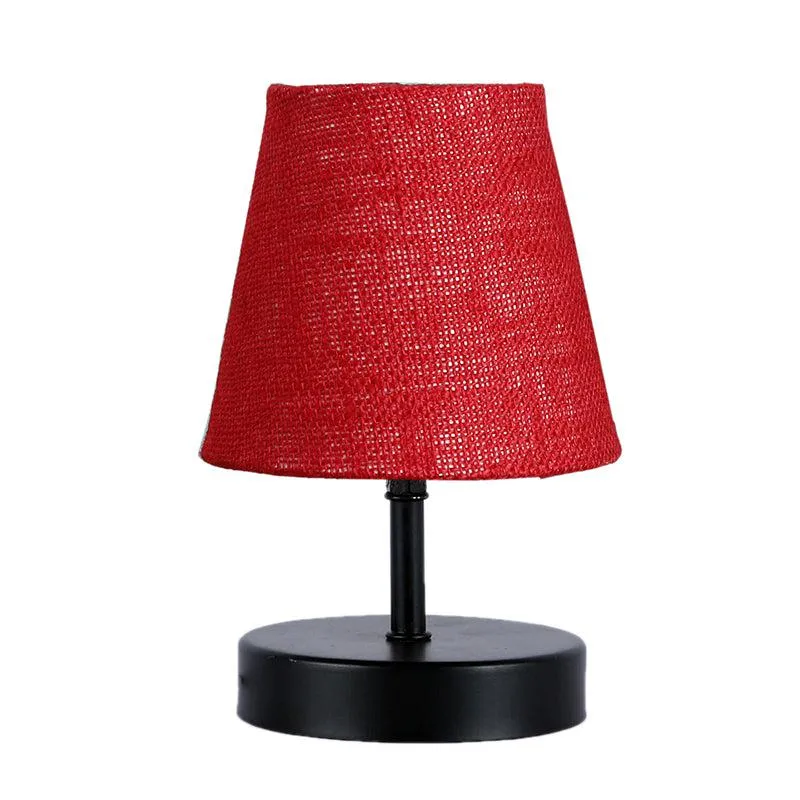 Otravo Jute Table Lamp - Maroon,Black media 3