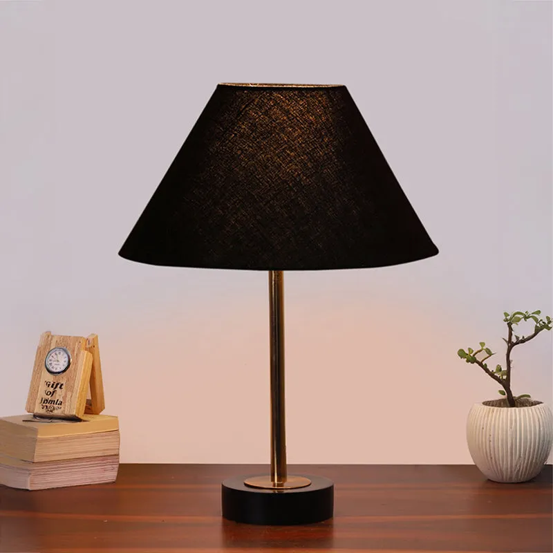 Cotin II Rodin Wooden Table Lamp - Black,Gold media 2