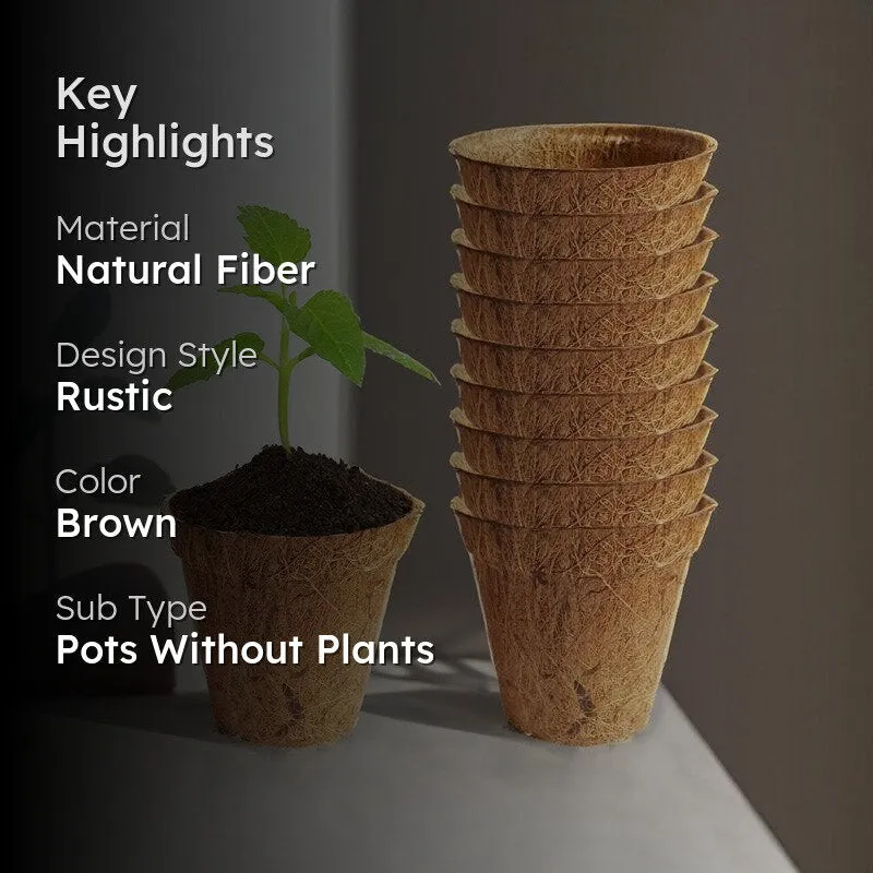 Ora Coir Planter - Set Of Ten media 2