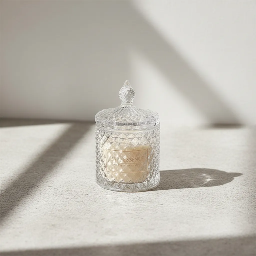 Elois Carved Jar Candle - Herbal Notes media 1