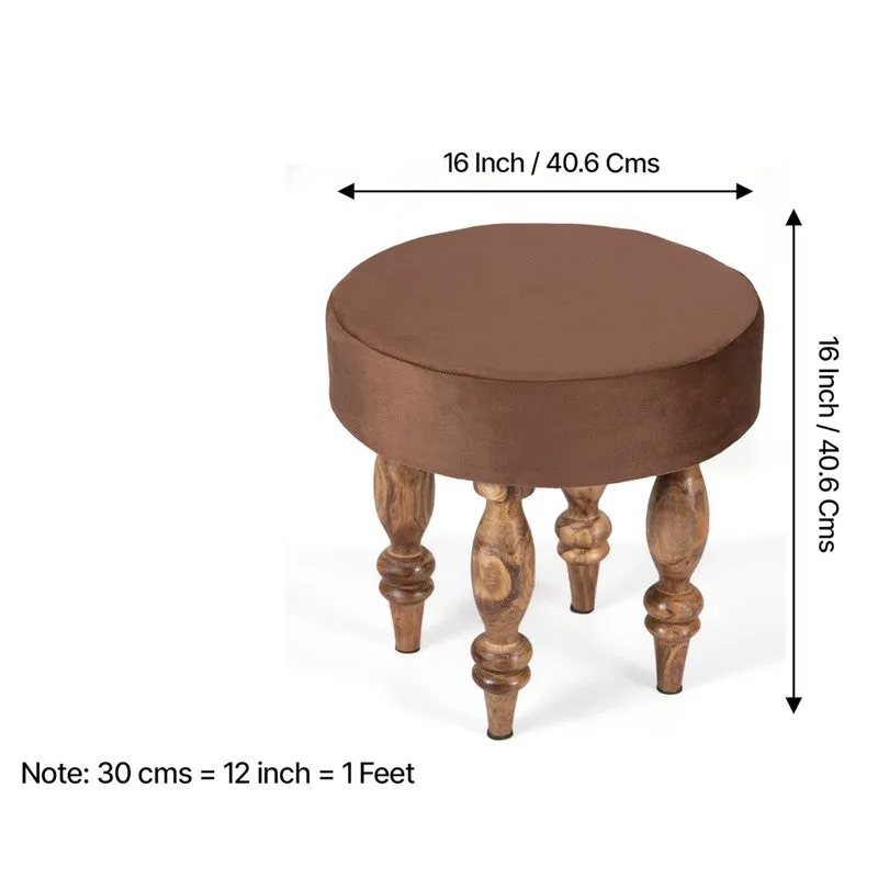 Dovex Sheesham Wooden Bench with Stools (Brown) - Three Piece Set media 13