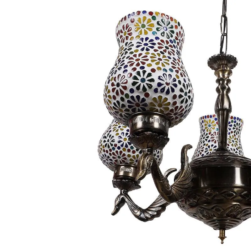 Ervo Mayoora Mosaic Golden Antique Ceiling Lamp media 4
