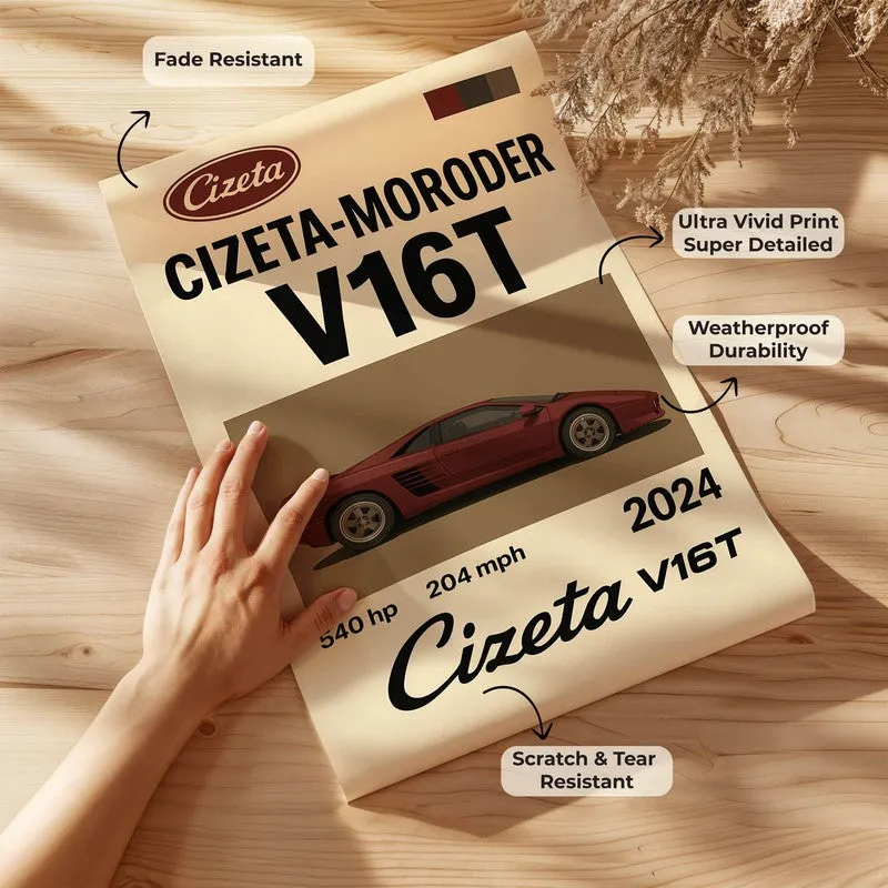 Cizeta Velocity Wall Poster media 7