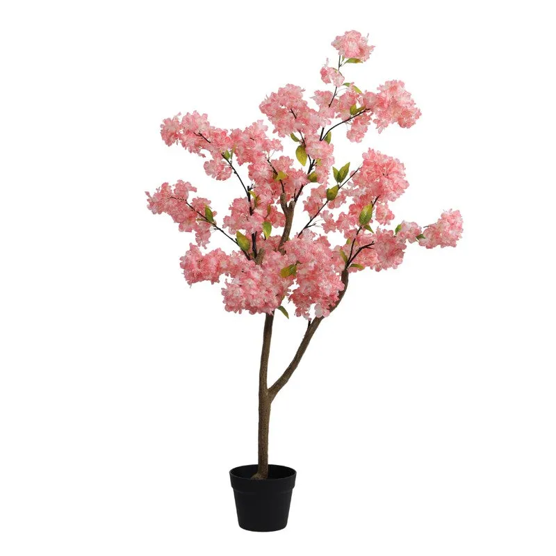 Artificial Cherry Blossom Plant With Pot - 4.2 ft media 6