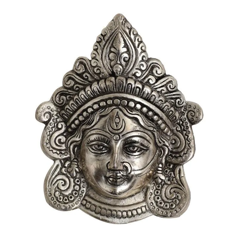 Divine Silver Maa Durga Aluminium Wall Accent media 3