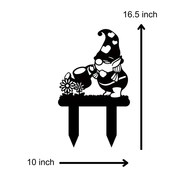 Earth Dweller Gnomes Garden Stake - Set Of Three media 4