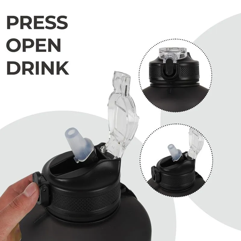Solara Plaino Plastic Water Bottle (2200 mL) - Black media 5
